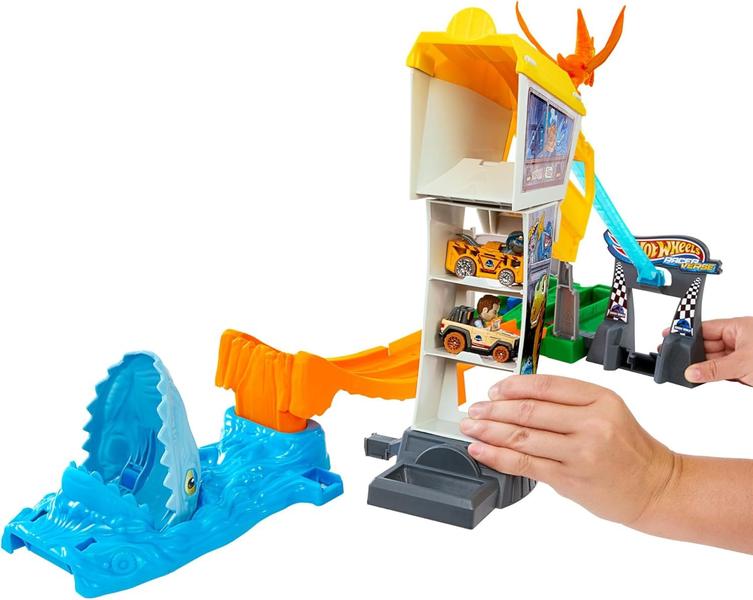 Imagem de Hot wheels racer verse pista jurassic world