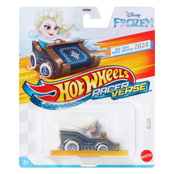 Imagem de Hot Wheels Racer Verse Singles Disney Frozen Elsa HRT12 - Mattel (41673)