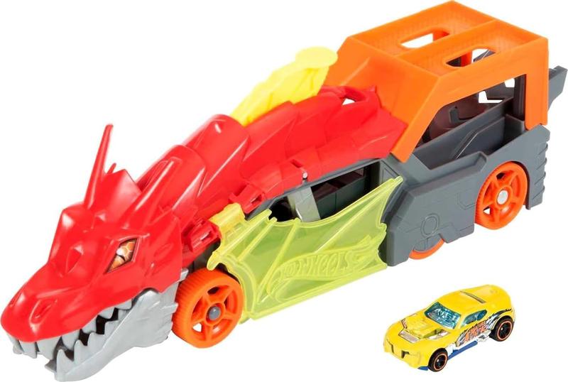 Imagem de Hot wheels - reboque do dragao inclui carrinho