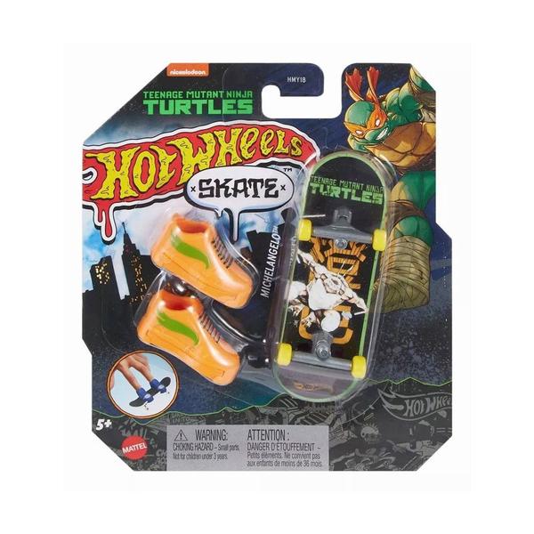 Imagem de Hot Wheels Skate de Dedo Michelangelo Tartarugas Ninja HMY18