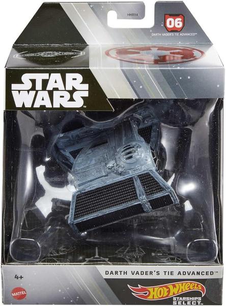 Imagem de Hot wheels star wars starships select darth vaders tie advanced - mattel hhr20/hhr14 -