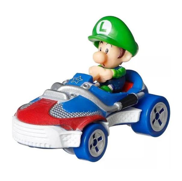 Imagem de Hot Wheels Super Mario Kart Baby Luigi Sneeker HDB28 - Mattel (41169)