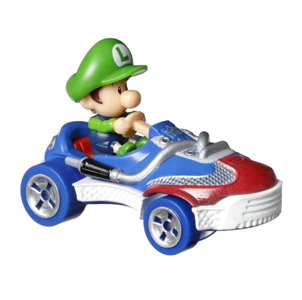 Imagem de Hot Wheels Super Mario Kart Baby Luigi Sneeker HDB28 - Mattel (41169)