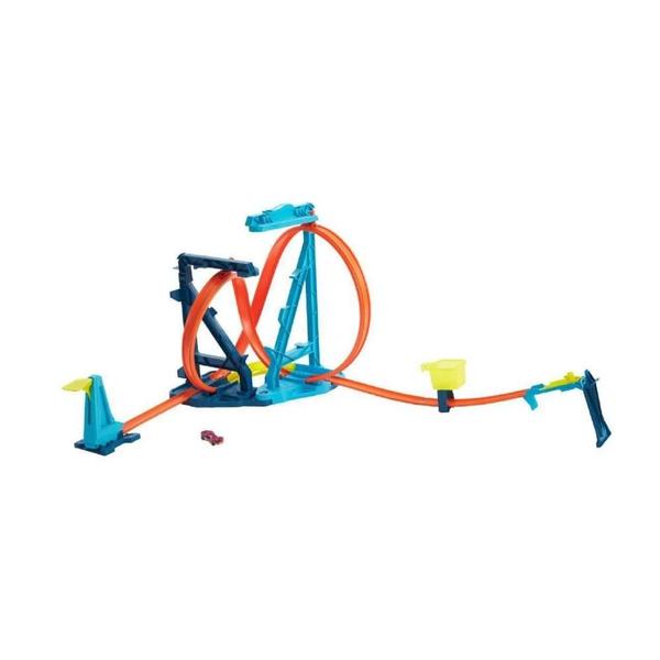 Imagem de Hot Wheels Track Builder Pista Kit Loops Ajustaveis - Mattel