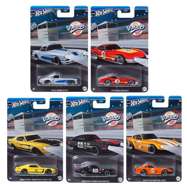 Imagem de Hot Wheels Vintage Racing Club - Set 5 Miniaturas - HRT81