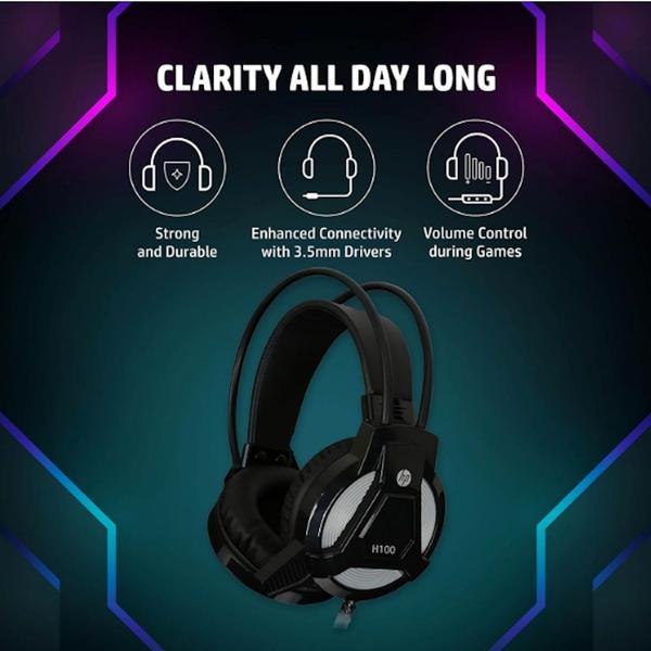 Imagem de HP Fone Headset Gamer C/ Microfone PC Gamer H100