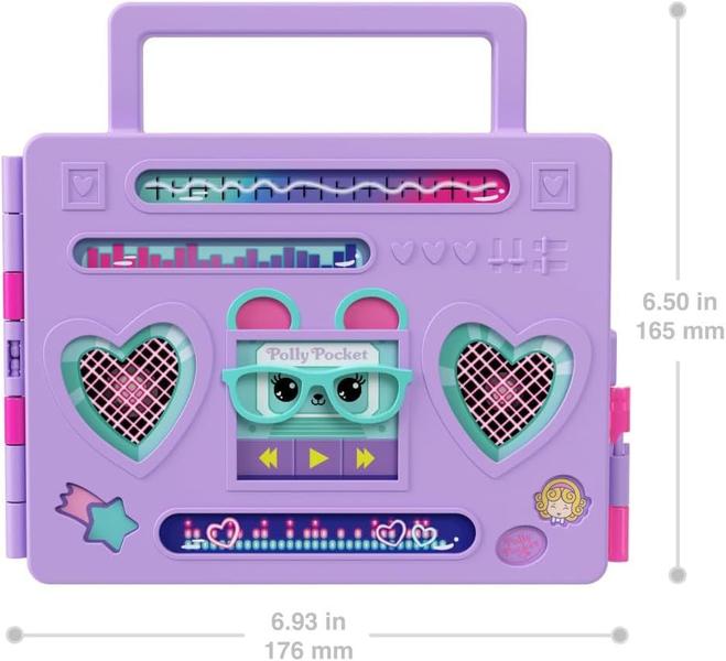 Imagem de Hrd65 polly pocket brinquedo festa discoteca fashion reveal