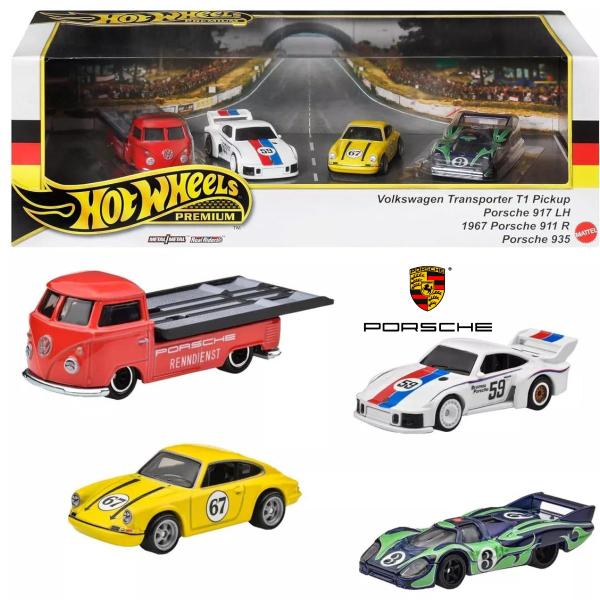 Imagem de HRT54 Set Coleção Porsche Rennsport HotWheels Premium