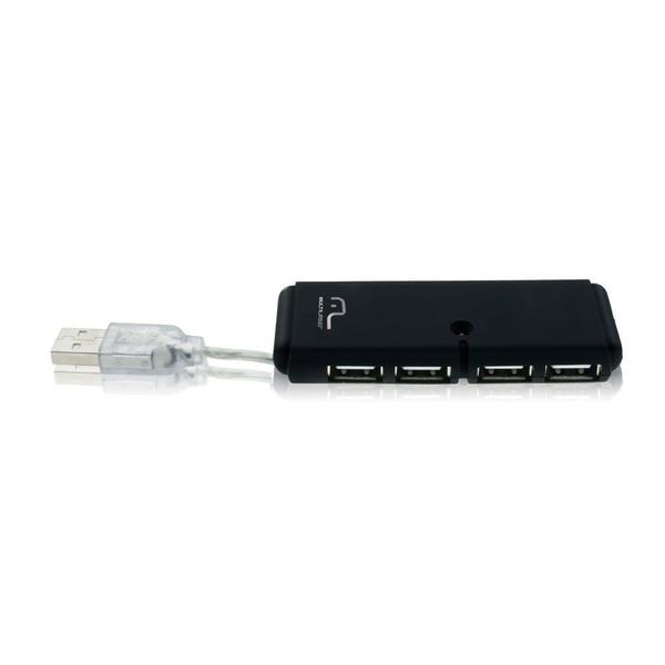 Imagem de Hub 4 Portas Slim 2.0 Preto AC064 Multilaser