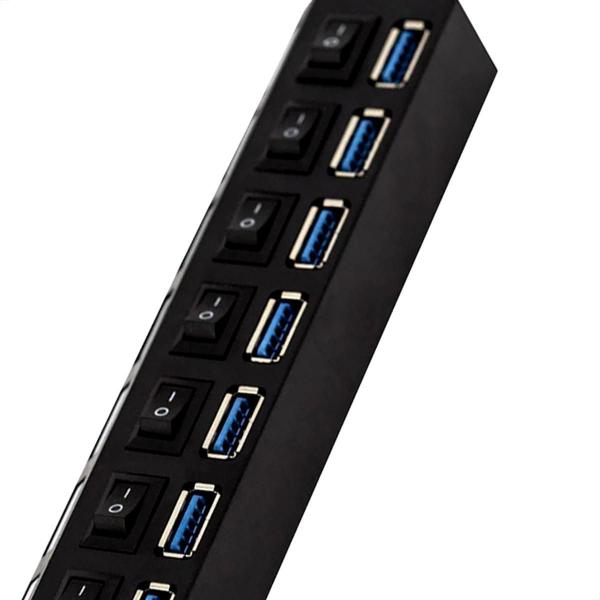 Imagem de Hub 7 Portas Usb 3.0 Até 480 Mbps - Kit 10