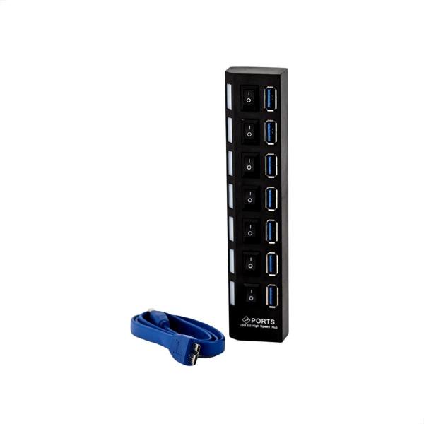 Imagem de Hub 7 Portas Usb 3.0 Até 480 Mbps - Kit 5