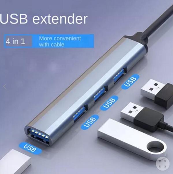 Imagem de Hub adaptador 4 portas usb 3.0 - kaidi kd-3802