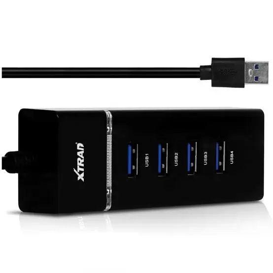 Imagem de Hub Adaptador USB Extensor 4 Portas 3.0 30cm XT2213 Xtrad