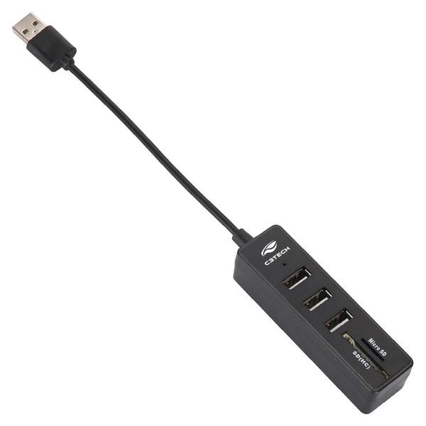 Imagem de Hub C3Tech USB 2.0, 5 Portas - HU-L200BK