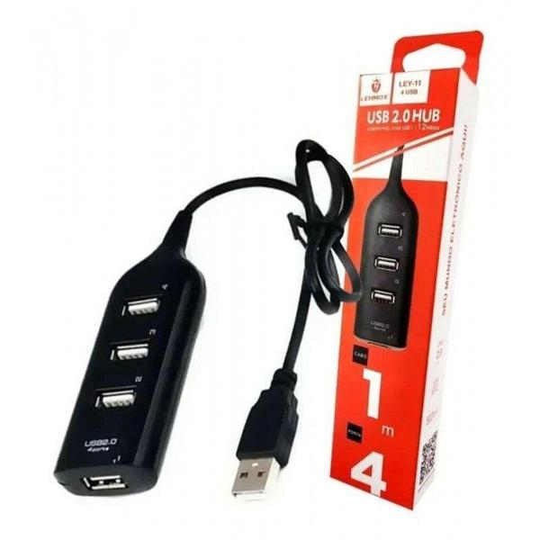 Imagem de Hub com 4 Portas USB 2.0 Lehmox LEY-11