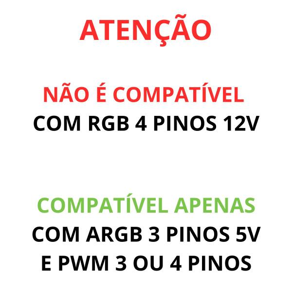 Imagem de Hub Controladora Led Argb 3 Pinos 5v + Pwm Até 9 Coolers Fan Rise Mode