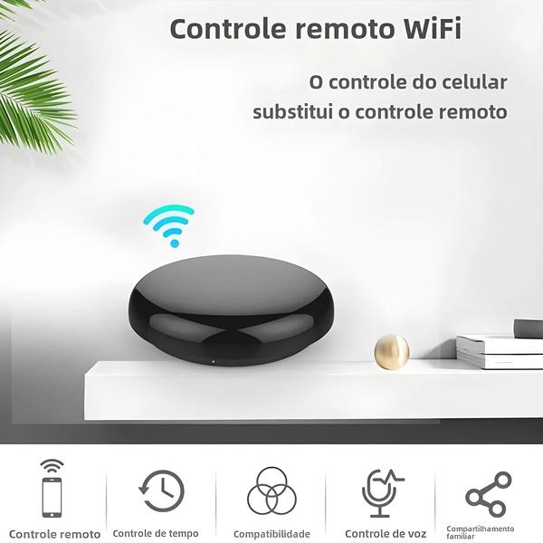 Imagem de Hub de Controle IR WiFi para Casa Inteligente - Controle Remoto via Smart Life/Tuya