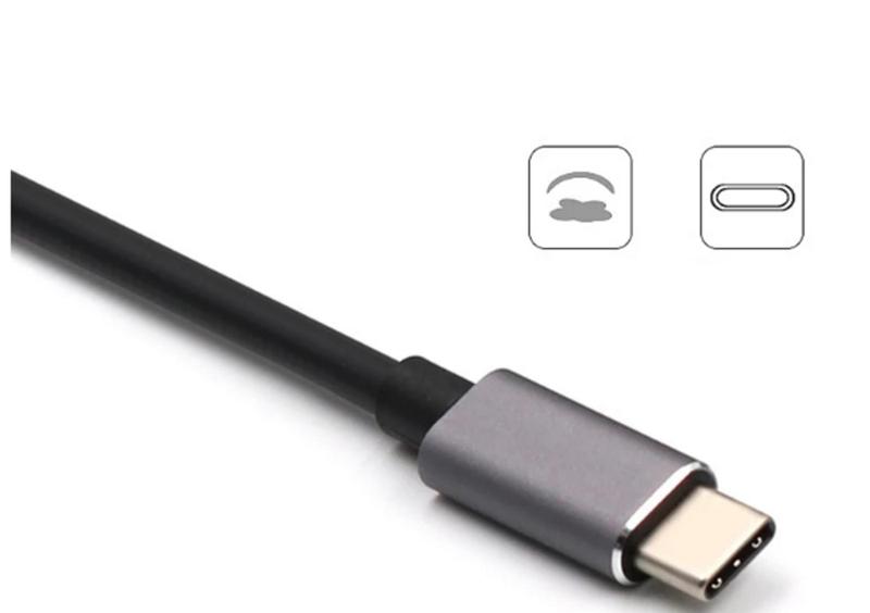 Imagem de Hub Tipo C Para Rj45 Hdmi Usb C E Usb 3.0 5 Em 1 Lan 1000mbps