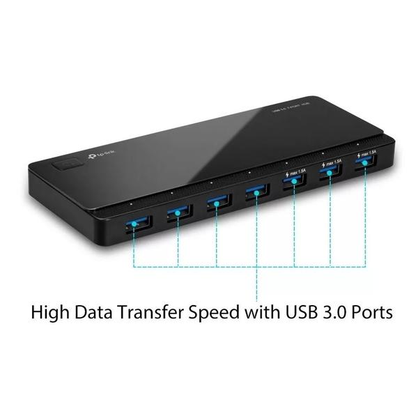 Imagem de Hub Tp-link UH700 Portátil USB 3.0 7 Portas - Preto