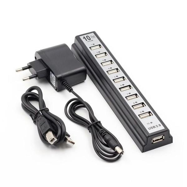 Hub Usb 2.0 10 Portas 480MBPS Knup HB-T69 Imagem de Hub Usb 2.0 10 Portas 480MBPS Knup HB-T69