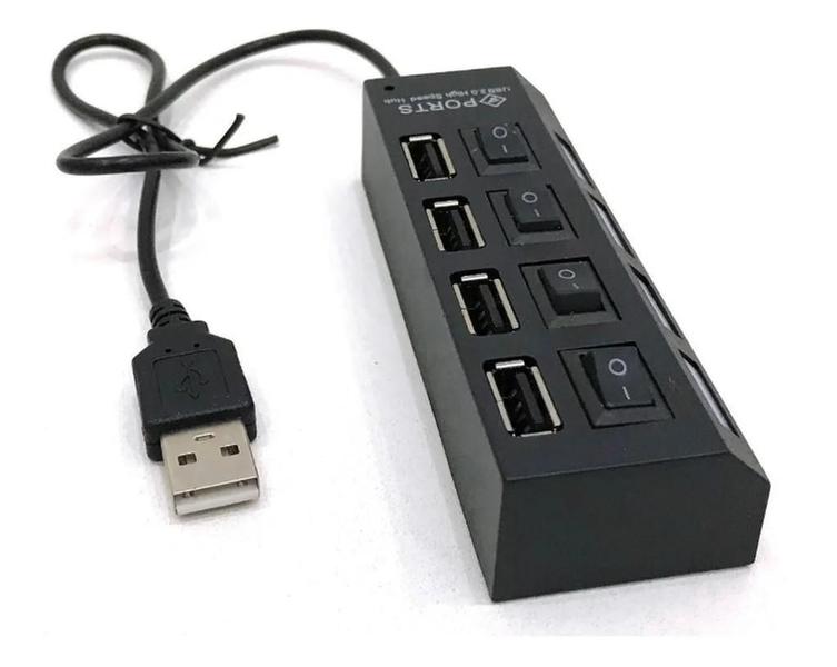 Imagem de Hub Usb 2.0 4 Portas Alta Velocidade