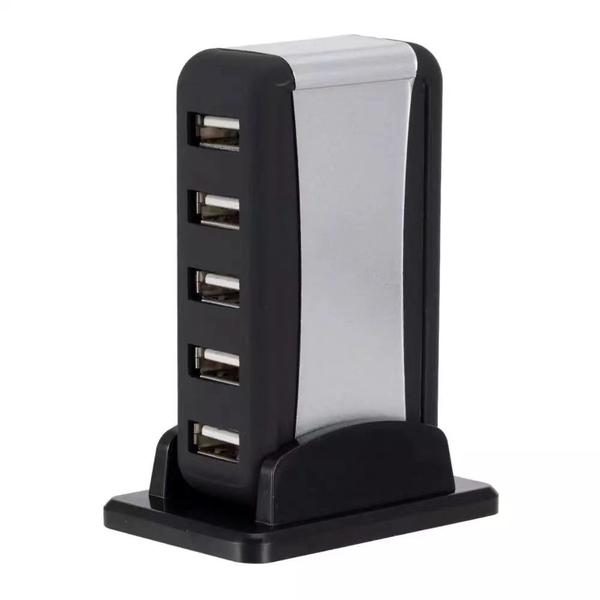 Imagem de Hub Usb 2.0 C/ 7 Portas Extensoras C/ Fonte Bivolt Barato