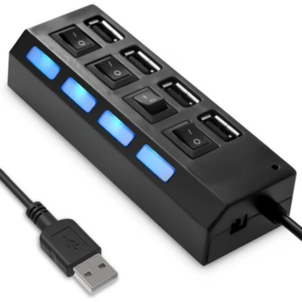 Imagem de Hub USB 2.0 Knup 4 Portas HB-t63