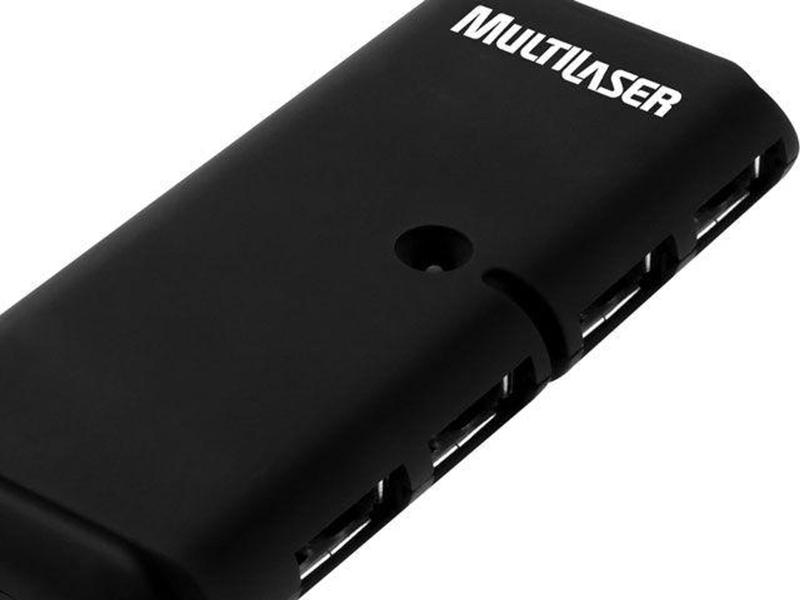 Imagem de Hub USB 2.0 Slim 4 Portas - Multilaser AC064