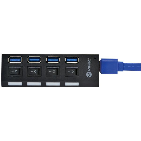 Imagem de Hub Usb 3.0 4 Portas Com Interruptor Huv-50