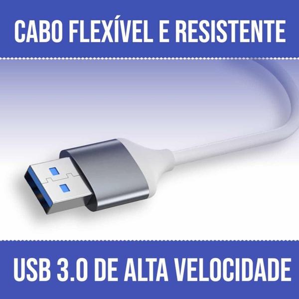 Imagem de Hub Usb 3.0 4 Portas Usb 3.0 5 Gbps Para Computador - MXT