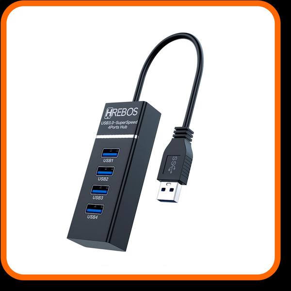 Imagem de Hub usb 3.0 com 4 portas / hs-118