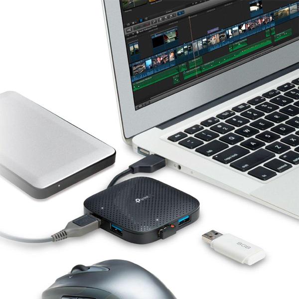 Hub Usb 3.0 De 4 Portas Uh400 - TP-LINK Imagem de Hub Usb 3.0 De 4 Portas Uh400 - TP-LINK