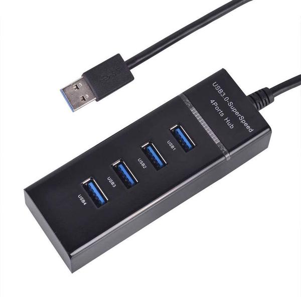 Imagem de HUB USB 3.0 MD9, 4 Portas, Preto - 9166