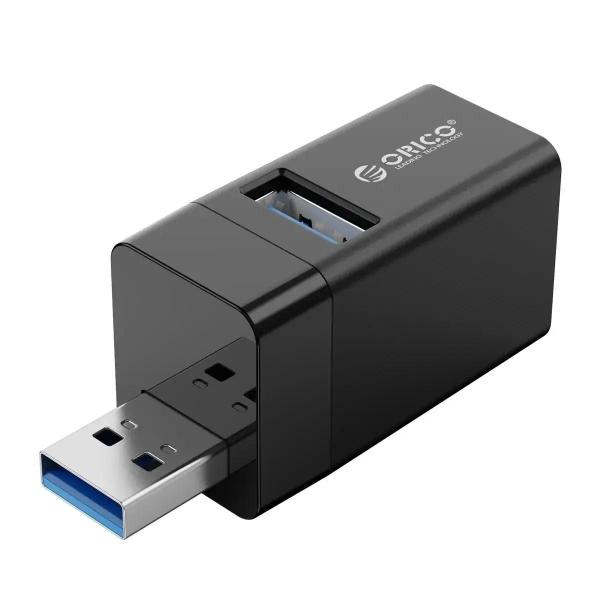 Imagem de Hub USB 3.0 Orico de 3 Portas - Splitter para Laptop, Notebook e PC