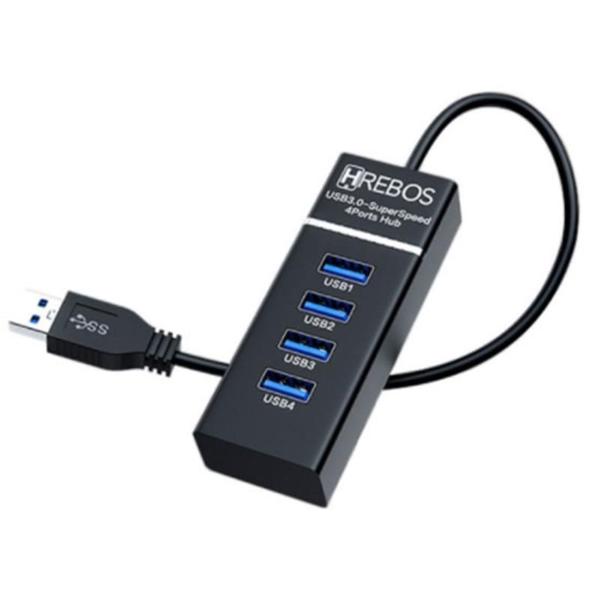 Imagem de Hub Usb 3.0 Super Rapido 4 Portas Hs-118 Rube Usbe 4Porta