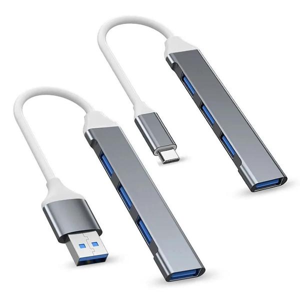 Imagem de Hub USB 3.1 Ultraslim com 4 Portas Tipo C - Docking Station para Laptop e PC