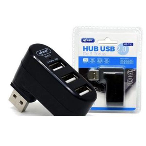 Imagem de Hub Usb 3 Portas Pc Notebook Portátil Knup Hb-T82