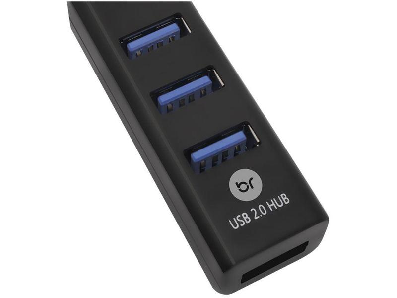 Hub USB 4 Portas 2.0 Bright Imagem de Hub USB 4 Portas 2.0 Bright