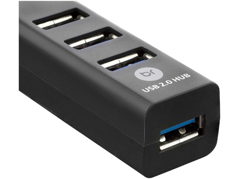 Hub USB 4 Portas 2.0 Bright Imagem de Hub USB 4 Portas 2.0 Bright