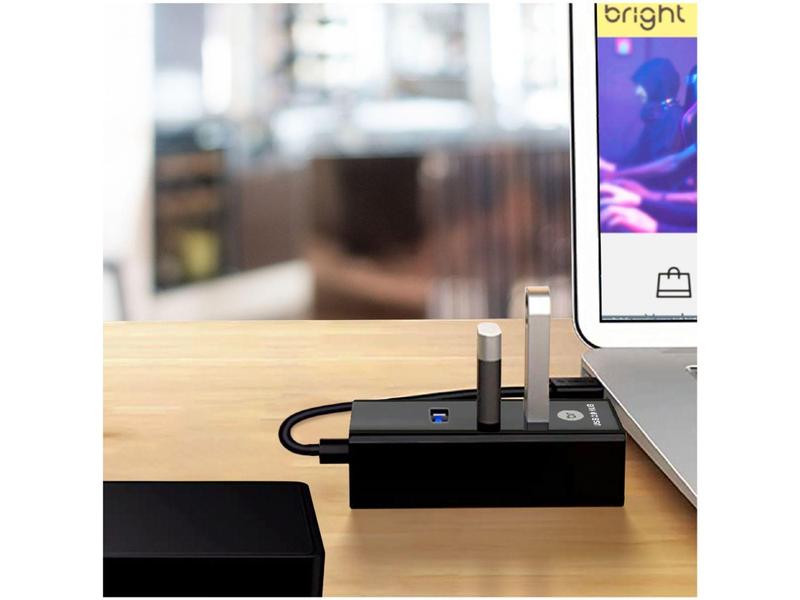 Hub USB 4 Portas 2.0 Bright Imagem de Hub USB 4 Portas 2.0 Bright