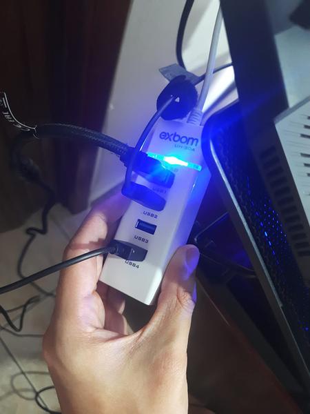 Imagem de Hub Usb 4 Portas Branco