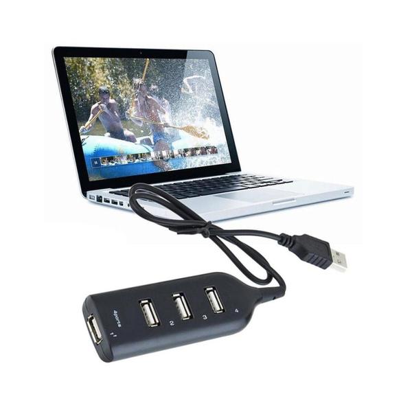 Imagem de Hub Usb 4 Portas Usb 2.0 High Speed Tv Pendrive Mouse Teclado Adaptado