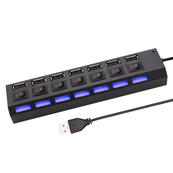 Imagem de Hub Usb 7 Portas 2.0 Para Multiplicar Uma Porta Usb