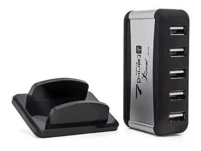 Hub Usb 7 Portas Com Fonte 2.0 Hb-T68 Knup Imagem de Hub Usb 7 Portas Com Fonte 2.0 Hb-T68 Knup