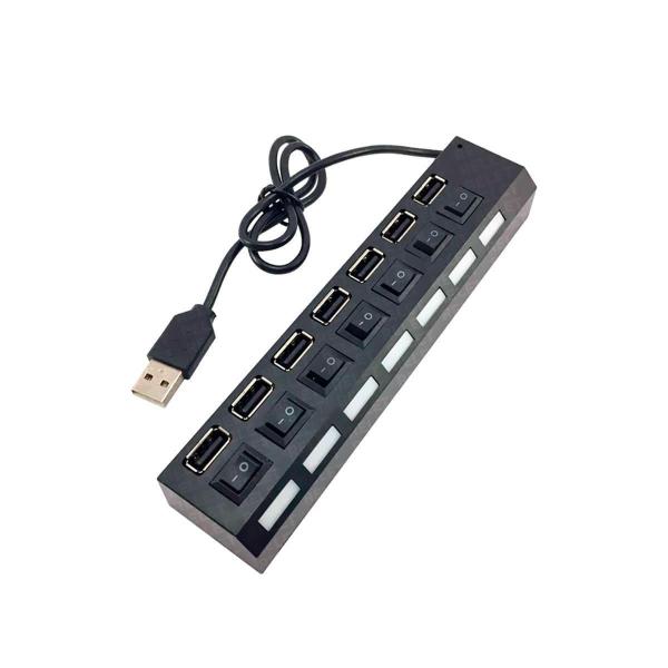 Imagem de Hub Usb 7 Portas Extensão 15W Carregador 5V