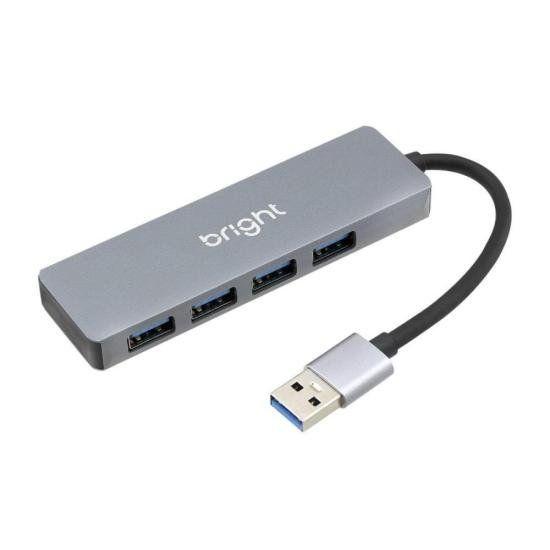 Hub USB Bright 4 portas 3.0 F002 Imagem de Hub USB Bright 4 portas 3.0 F002