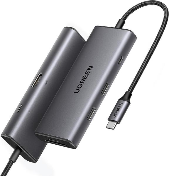 Imagem de Hub Usb C 10Gbps Leitor De Cartão Adaptador Thunderbolt Hdmi