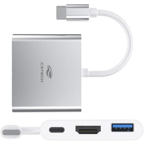 Imagem de Hub Usb C 3.0 3 Portas C/saida Hdmi 4k Hu-d10si - C3Tech