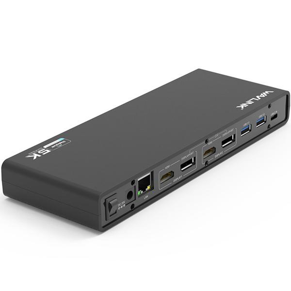 Imagem de HUB USB-C, DockStation 15 em 1 com 2x DisplayPort e 2x HDMI, RJ45, Audio/Mic., WL-UG69DK1 Wavlink