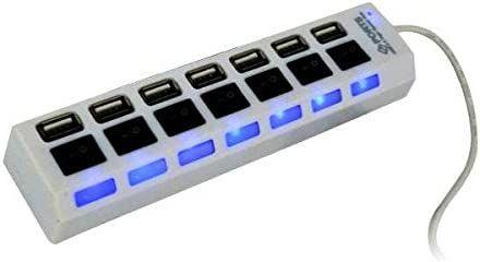 Hub Usb Chave Seletora 7 Portas Usb 2.0 High Speed BRANCO - BC BORA COLEGA SHOP Imagem de Hub Usb Chave Seletora 7 Portas Usb 2.0 High Speed BRANCO